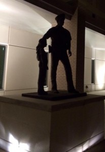 The Monument in Front of the Pearland Public Safety Building
